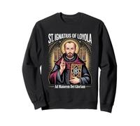 Saint Ignace Loyola Ad Maiorem Dei Gloriam Catholique Jésuite Sweatshirt