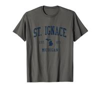 Saint-Ignace MI Vintage Athletic Sports JSN1 T-Shirt