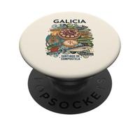 Saint-Jacques-de-Compostelle Galice Espagne Cathédrale Botafumeiro PopSockets PopGrip Adhésif