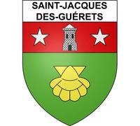 Saint-Jacques-des-Guérets 41 ville sticker blason écusson autocollant adhésif - Taille : 12 cm