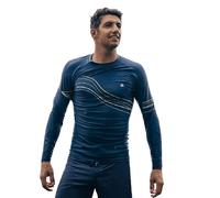 Saint Jacques Wetsuits Lycra Surf Homme Anti-UV Manches Longues Waves. Rashguard pour Sports Aquatiques (M)