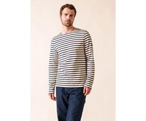 SAINT JAMES - Meridien Moderne - T-shirt Ecru / Marine - XL