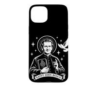 Saint Jean Bosco Don Patron Saints catholiques Prêtre Italien Coque pour iPhone 15 Plus