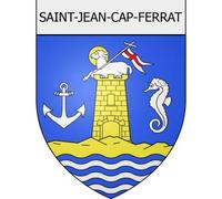 Saint-Jean-Cap-Ferrat 06 ville Stickers blason autocollant adhésif - Taille : 4 cm
