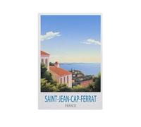 Saint-Jean-Cap-Ferrat, France，1000 Pièces Puzzle Défi Cérébral pour Enfants Bricolage Cadeau Amusant Jeu D'intérieur Décor À La Maison（75x50cm）-FY12