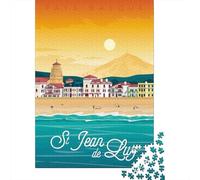 Saint Jean De Luz Poster, Puzzle Adulte 1000 Pièces, 52x38cm/1000pcs