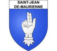 Saint-Jean-de-Maurienne 73 ville sticker blason écusson autocollant adhésif - Taille : 8 cm
