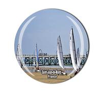 Saint Jean-de-Monts Aimant de réfrigérateur en cristal souvenir de voyage