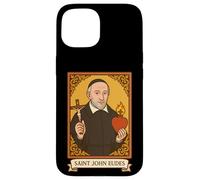 Saint Jean Eudes, prêtre, Sacré-Cœur, Saint catholique Coque pour iPhone 15