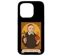 Saint Jean Eudes, prêtre, Sacré-Cœur, Saint catholique Coque pour iPhone 15 Pro