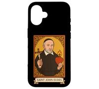 Saint Jean Eudes, prêtre, Sacré-Cœur, Saint catholique Coque pour iPhone 16