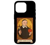 Saint Jean Eudes, prêtre, Sacré-Cœur, Saint catholique Coque pour iPhone 16 Pro