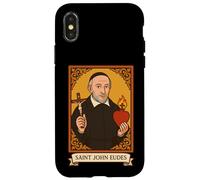 Saint Jean Eudes, prêtre, Sacré-Cœur, Saint catholique Coque pour iPhone X/XS