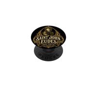 Saint Jean Eudes Sacré-Cœur de Jésus Saint Catholique Français PopSockets PopGrip Adhésif