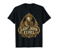 Saint Jean Eudes Sacré-Cœur de Jésus Saint Catholique Français T-Shirt Graphique avec Valeur