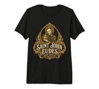 Saint Jean Eudes Sacré-Cœur de Jésus Saint Catholique Français T-Shirt Haut de Gamme