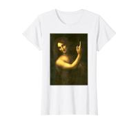 Saint Jean Le Baptiste Peinture par Léonard de Vinci 1513 T-Shirt Graphique avec Valeur