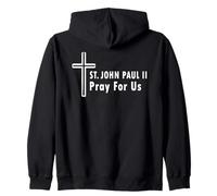 Saint Jean-Paul II Pray for Us Cross Catholic Saint Sweat à Capuche