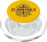 Saint Jean-Paul II Prie pour Nous Saint dévotion catholique PopSockets PopGrip pour MagSafe