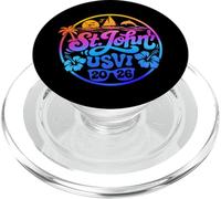 Saint-Jean USVI 2026 - Vacances de Printemps à la Plage d'été PopSockets PopGrip pour MagSafe