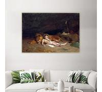 Saint Jérôme, 1874 par Jean Léon Gérôme Impressions sur toile Peinture décorative à l'huile Image Décoration murale Décoration de salon à domicile (70x110cm)