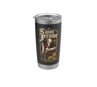 Saint Jérôme et le Lion Confirmation St Catholic Books Gobelet isotherme en acier inoxydable double paroi