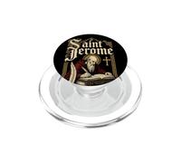 Saint Jérôme et Le Lion Confirmation St Catholic Books PopSockets PopGrip pour MagSafe