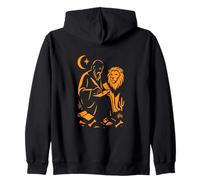 Saint Jérôme et Le Lion inspirés de l'art Vintage Sweat à Capuche