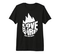 Saint John Vianney Love a Fire Cure d'Ars Catholic T-Shirt Haut de Gamme