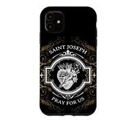 Saint Joseph Consécration catholique au cœur Le Plus Chaste Coque pour iPhone 11