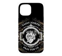 Saint Joseph Consécration catholique au cœur Le Plus Chaste Coque pour iPhone 15