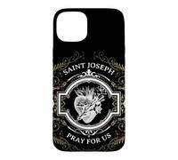 Saint Joseph Consécration catholique au cœur Le Plus Chaste Coque pour iPhone 15 Plus