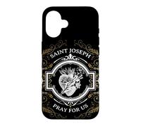 Saint Joseph Consécration catholique au cœur Le Plus Chaste Coque pour iPhone 16
