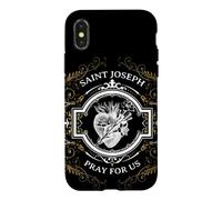 Saint Joseph Consécration catholique au cœur Le Plus Chaste Coque pour iPhone X/XS