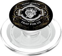 Saint Joseph Consécration catholique au cœur Le Plus Chaste PopSockets PopGrip pour MagSafe