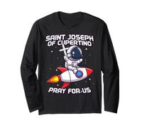 Saint Joseph de Cupertino Astronaute Espace Catholique Saint Enfants Manche Longue