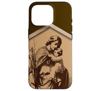 Saint Joseph et Jésus prient pour Nous Saints catholiques Coque pour iPhone 16 Pro