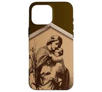 Saint Joseph et Jésus prient pour Nous Saints catholiques Coque pour iPhone 16 Pro Max