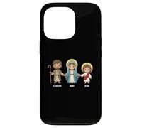 Saint Joseph, Marie et Jésus Saints catholiques Enfants Foi Sainte Coque pour iPhone 13 Pro