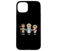 Saint Joseph, Marie et Jésus Saints catholiques Enfants Foi Sainte Coque pour iPhone 15 Plus