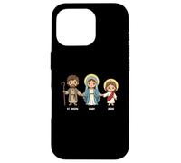 Saint Joseph, Marie et Jésus Saints catholiques Enfants Foi Sainte Coque pour iPhone 16 Pro