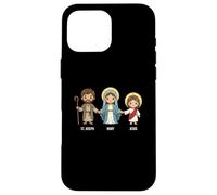 Saint Joseph, Marie et Jésus Saints catholiques Enfants Foi Sainte Coque pour iPhone 16 Pro Max
