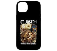Saint Joseph Père et Ouvrier catholique Coque pour iPhone 14 Plus