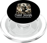 Saint Joseph Père et Ouvrier catholique PopSockets PopGrip pour MagSafe