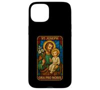 Saint Joseph, priez pour Nous - Icône catholique Saint Coque pour iPhone 15 Plus