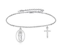 Saint Jude Bracelet Argent Sterling Amulette du Saint Patron Bijoux