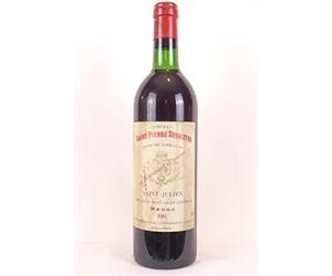 saint-julien château saint-pierre sevaistre grand cru classé rouge 1981 - bordeaux