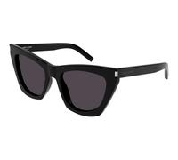 SAINT LAURENT Femme SAINT LAURENT SL 214 KATE 001 Lunettes de soleil Acétate Noir Gris Cat Eye Normale