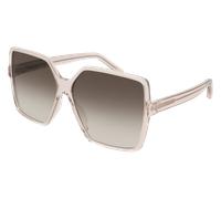 SAINT LAURENT Femme SAINT LAURENT SL 232 BETTY 005 Lunettes de soleil Plastique Nu Marron Oversize Normale Ombré