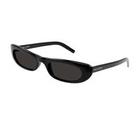 SAINT LAURENT Femme SAINT LAURENT SL 557 SHADE 001 Lunettes de soleil Acétate Noir Noir Ronde Normale
